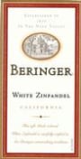 Beringer PVS White Zinfandel 2002 Front Label