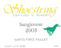 Shoestring Winery Sangiovese 2003 Front Label