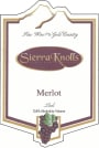 Sierra Knolls Vineyards & Winery Merlot 2013 Front Label