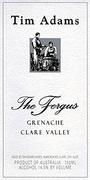 Tim Adams Clare Valley Grenache The Fergus 2000 Front Label