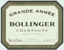 Bollinger La Grande Annee Brut 1996 Front Label