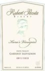 Robert Pecota Kara's Vineyard Cabernet Sauvignon 1999 Front Label