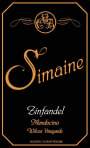 Simaine Cellars Wilcox Zinfandel 2010 Front Label