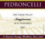 Pedroncelli Alto Vineyard Sangiovese 2007  Front Label