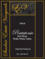 Sinclair Estate Vineyards Pentatonic 2012 Front Label