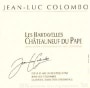 Jean-Luc Colombo Chateauneuf-du-Pape Les Bartavelles 2000 Front Label