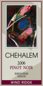 Chehalem Wind Ridge Pinot Noir 2006 Front Label