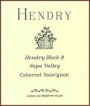 Hendry Cabernet Sauvignon Napa Valley Block 8 1999 Front Label