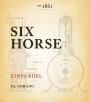 Skinner Six Horse Zinfandel 2012 Front Label