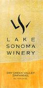 Lake Sonoma Winery Dry Creek Valley Zinfandel 2000 Front Label
