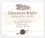 Charles Krug Pinot Noir 2000 Front Label