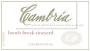 Cambria Benchbreak Chardonnay 2000 Front Label