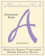 Alexandria Nicole Cellars Shepherds Mark White 2012 Front Label