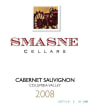 Smasne Cellars Cabernet Sauvignon 2008 Front Label