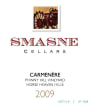 Smasne Cellars Carmenere 2009 Front Label