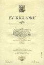 Taurino Patriglione 1995 Front Label