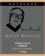 Dutschke Oscar Semmler Shiraz 2000 Front Label