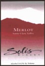 Solis Winery Estate Merlot 2008 Front Label
