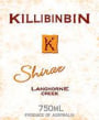 Killibinbin Shiraz 2001 Front Label