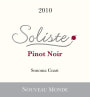 Soliste Cellars Nouveau Monde Pinot Noir 2010 Front Label