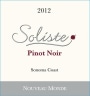 Soliste Cellars Nouveau Monde Pinot Noir 2012 Front Label