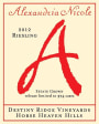 Alexandria Nicole Cellars Destiny Ridge Vineyards Riesling 2012 Front Label