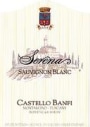 Banfi Sauvignon Blanc Serena 2000 Front Label
