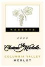 Chateau Ste. Michelle Reserve Merlot 2000 Front Label