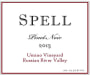 Spell Estate Umino Vineyard Pinot Noir 2013 Front Label