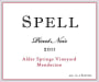 Spell Estate Alder Springs Pinot Noir 2011 Front Label