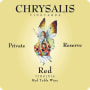 Chrysalis  Private Reserve Red 2012 Front Label