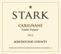 Stark Wine Trimble Vineyard Carignane 2012 Front Label