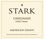 Stark Wine Trimble Vineyard Carignane 2013 Front Label
