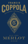 Francis Ford Coppola Diamond Collection Blue Label Merlot 2008  Front Label