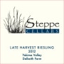 Steppe Cellars Riesling 2012 Front Label