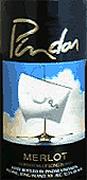 Pindar Merlot 1999 Front Label