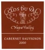 Clos du Val Napa Valley Cabernet Sauvignon (375ML half-bottle) 2000 Front Label