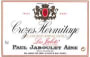 Jaboulet Crozes-Hermitage Les Jalets Rouge 2001 Front Label
