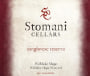 Stomani Cellars Sangiovese Reserva 2009 Front Label