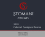 Stomani Cellars Cabernet Sauvignon Reserve 2010 Front Label