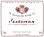 Le Tertre Du Bosquet Sauternes 2014 Front Label