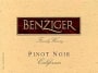 Benziger Pinot Noir 2000 Front Label