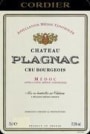 Chateau Plagnac Medoc 1995 Front Label