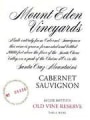 Mount Eden Vineyards Cabernet Sauvignon Old Vine Reserve 1999 Front Label
