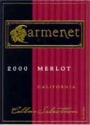 Carmenet Cellar Selection Merlot 2000 Front Label