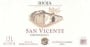 Senorio de San Vicente Rioja 1998 Front Label