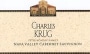 Charles Krug Napa Cabernet Sauvignon 1997 Front Label