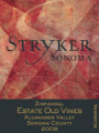 Stryker Sonoma Estate Old Vines Zinfandel 2009 Front Label