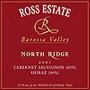 Ross Estate Northridge Cabernet Sauvignon/Shiraz 2001 Front Label