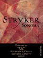 Stryker Sonoma OZ Zinfandel 2010 Front Label